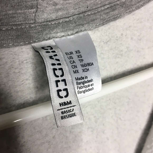 Grey Hoodie Basic, Women’s XS H&M - Picture 2 of 2